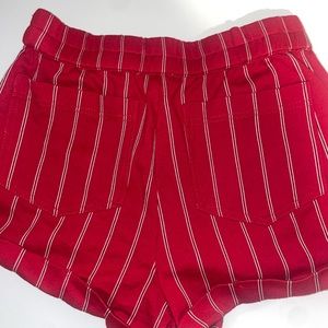 (2 for $35 deal) red striped shorts